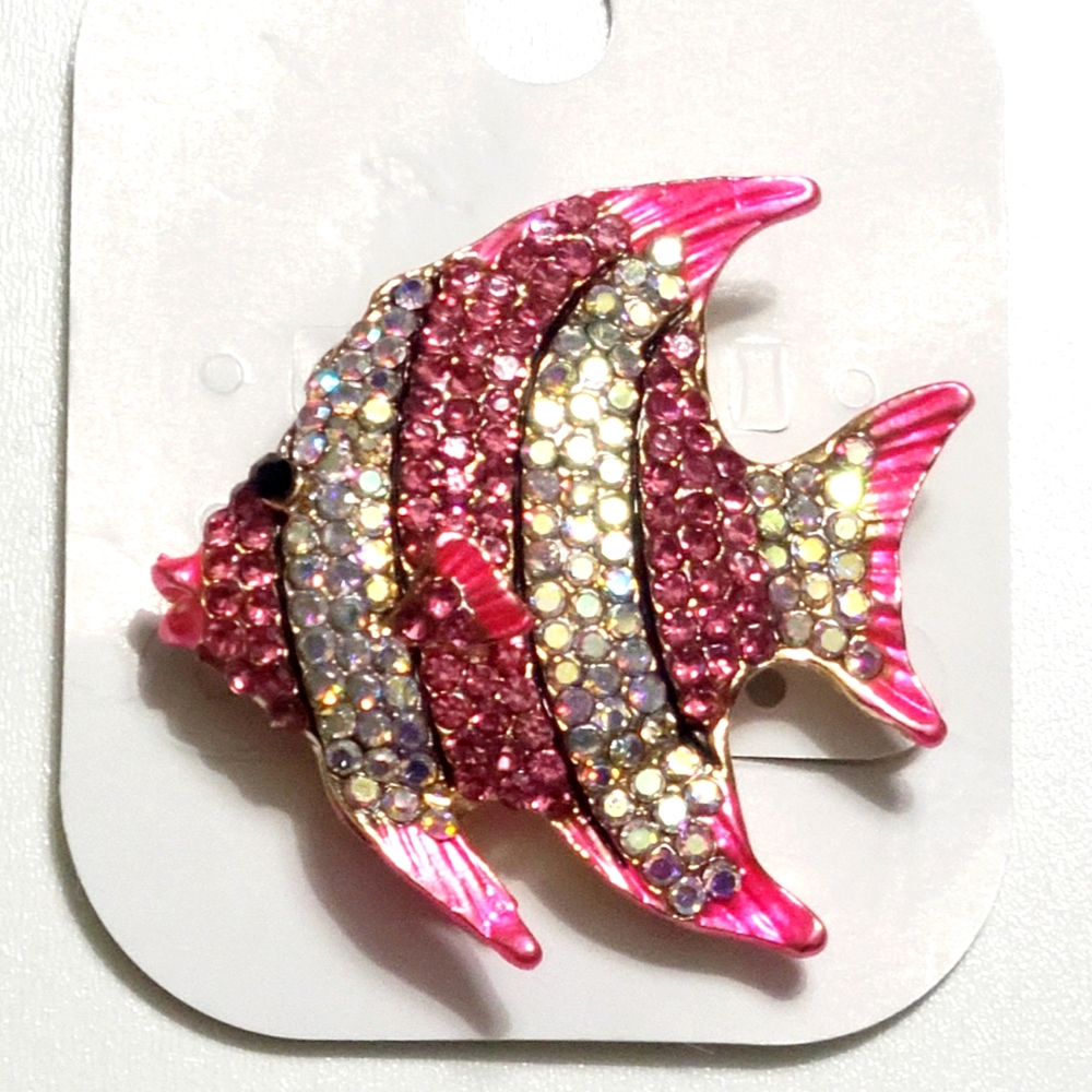 Tropical Fish Brooch Pin And Pendant Combo